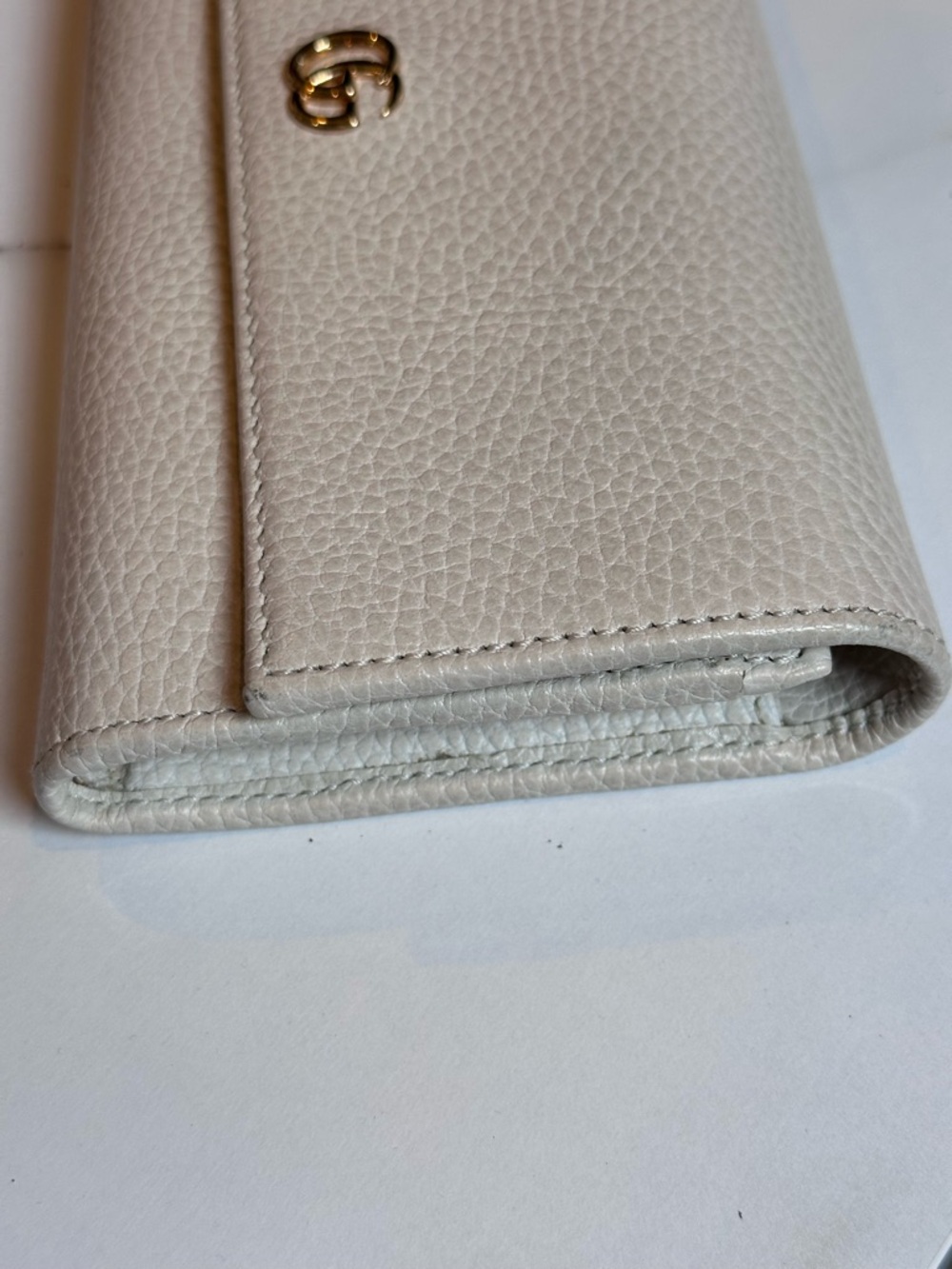 GUCCI GG Marmont Double G Continental
Wallet Long Wallet Beige Leath - Picture 4 of 13